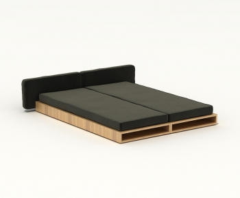Modern Double Bed-ID:348148221