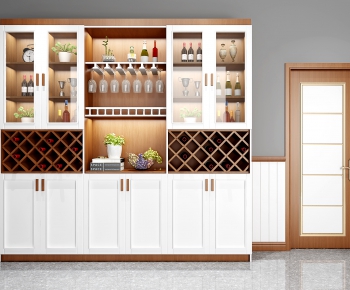Modern Nordic Style Wine Cabinet-ID:343969683