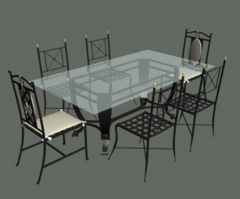 Modern Dining Table And Chairs-ID:967173829