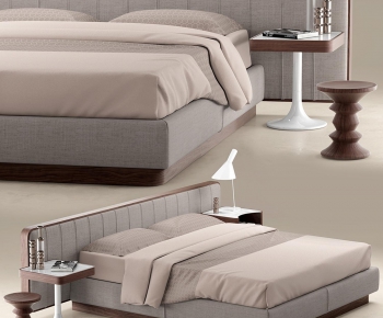 Modern Double Bed-ID:566694994