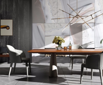 Nordic Style Dining Table And Chairs-ID:258389264
