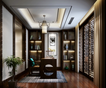 New Chinese Style Study Space-ID:615859945