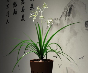Modern New Chinese Style Plant-ID:236596485