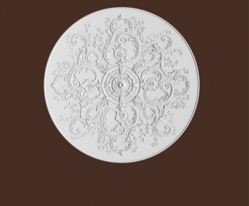 European Style Plaster Carved Top Plate-ID:796293638
