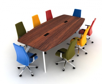 现代办公会议桌椅-ID:460000338