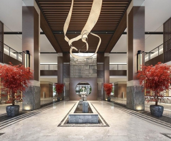 New Chinese Style Lobby Hall-ID:943661478