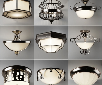 American Style Simple European Style Ceiling Ceiling Lamp-ID:980729211