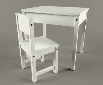 Modern Computer Desk And Chair-ID:826606975