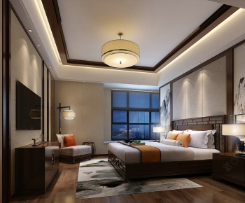 New Chinese Style Bedroom-ID:183305697