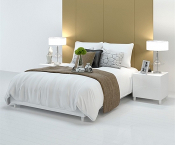Modern Double Bed-ID:334985981