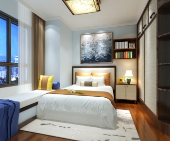 New Chinese Style Bedroom-ID:757265587