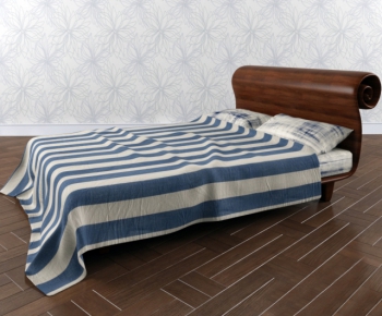 Modern Double Bed-ID:101536755