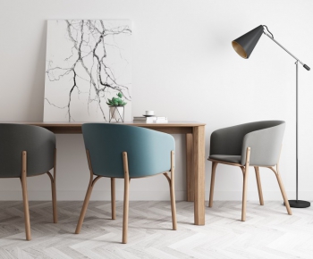 Modern Nordic Style Dining Table And Chairs-ID:814699435