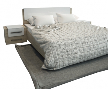 Modern Double Bed-ID:774824336