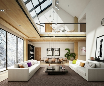 Modern A Living Room-ID:477805137