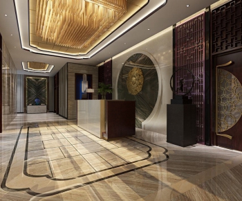 New Chinese Style Lobby Hall-ID:576107449