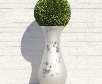 Modern Potted Green Plant-ID:274704189