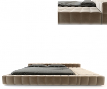 Modern Double Bed-ID:433096456