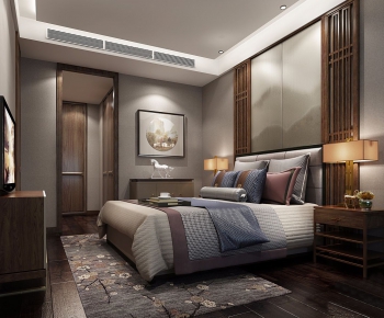 New Chinese Style Bedroom-ID:622587563