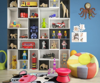 现代儿童玩具装饰柜-ID:123808565