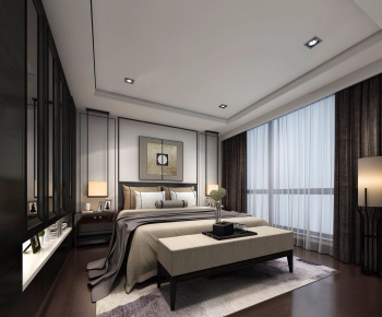 New Chinese Style Bedroom-ID:627194165