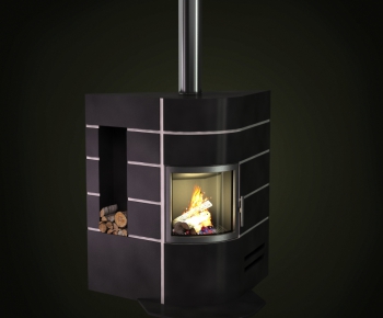 Industrial Style Fireplace-ID:333286762