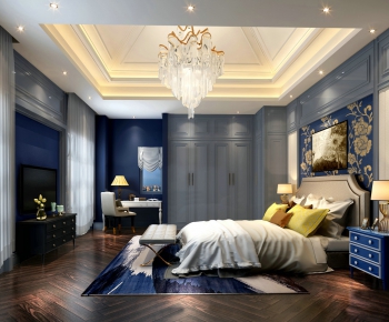 Simple European Style Bedroom-ID:735260553