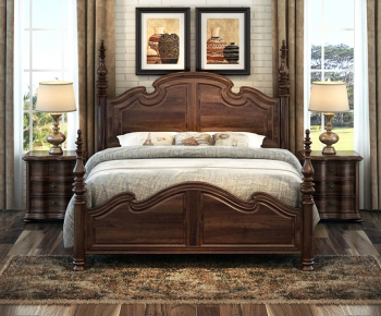 American Style Double Bed-ID:269048535
