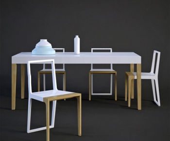 Modern Nordic Style Dining Table And Chairs-ID:442287388
