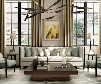Modern American Style A Living Room-ID:290522542