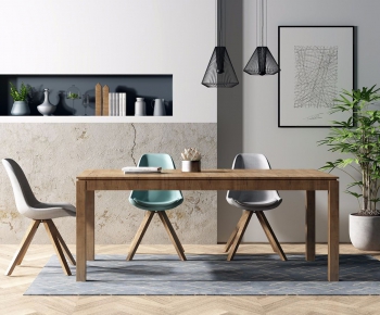 Modern Dining Table And Chairs-ID:572678819