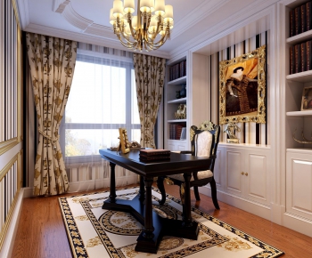 French Style Simple European Style Study Space-ID:369095276