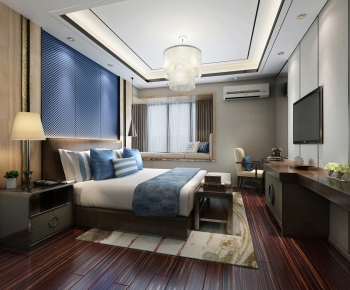 New Chinese Style Bedroom-ID:448094913