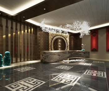 New Chinese Style Lobby Hall-ID:912679251