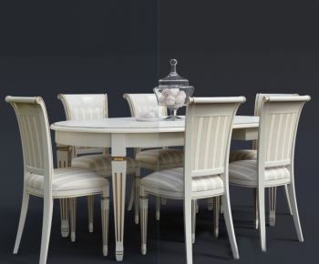 American Style European Style Dining Table And Chairs-ID:811421175
