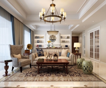 American Style A Living Room-ID:674757133