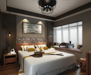 New Chinese Style Bedroom-ID:110523612