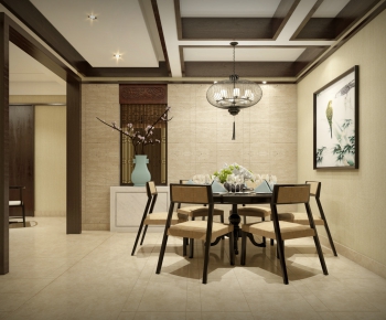New Chinese Style Dining Room-ID:887166793
