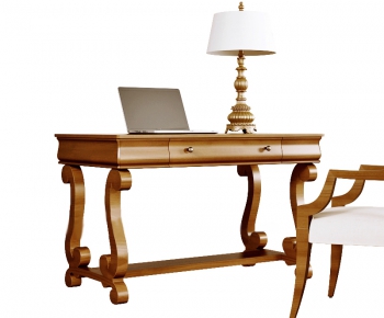 American Style Simple European Style Computer Desk And Chair-ID:291892736