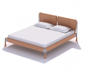Modern Double Bed-ID:298348788
