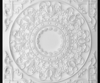 European Style Plaster Carved Top Plate-ID:466021288