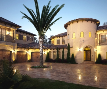 Mediterranean Style Building Appearance-ID:925124537