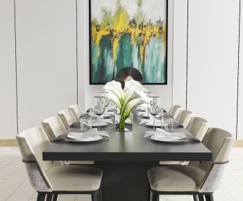 Modern Dining Table And Chairs-ID:414668514