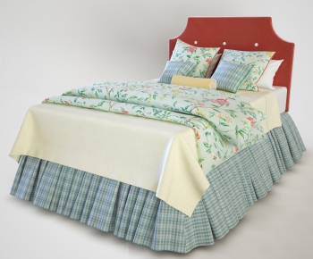 Idyllic Style Double Bed-ID:151377153