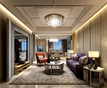Modern Hong Kong Style A Living Room-ID:109272731
