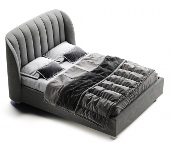 Modern Double Bed-ID:891589676