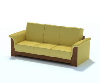 Modern Three-seat Sofa-ID:607946884
