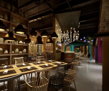 Industrial Style New Chinese Style Restaurant-ID:811276189