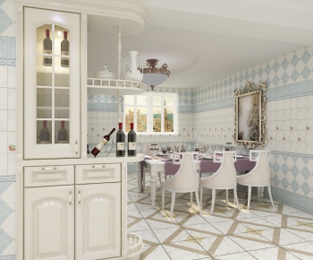 Simple European Style Dining Room-ID:714693934
