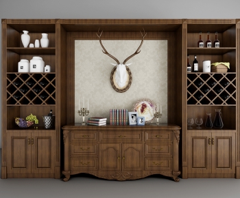 American Style Wine Cabinet-ID:786096839